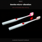 Gentle micro-vibration for comfortable daily cleaning