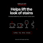 Helps lift the look of coffee, tea, wine and smoke stains