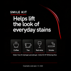 Helps lift the look of coffee, tea, wine and smoke stains