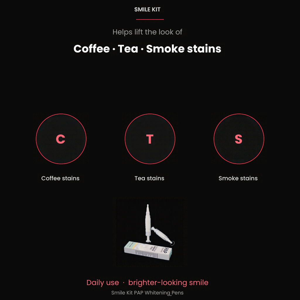 Helps lift the look of coffee, tea and smoke stains