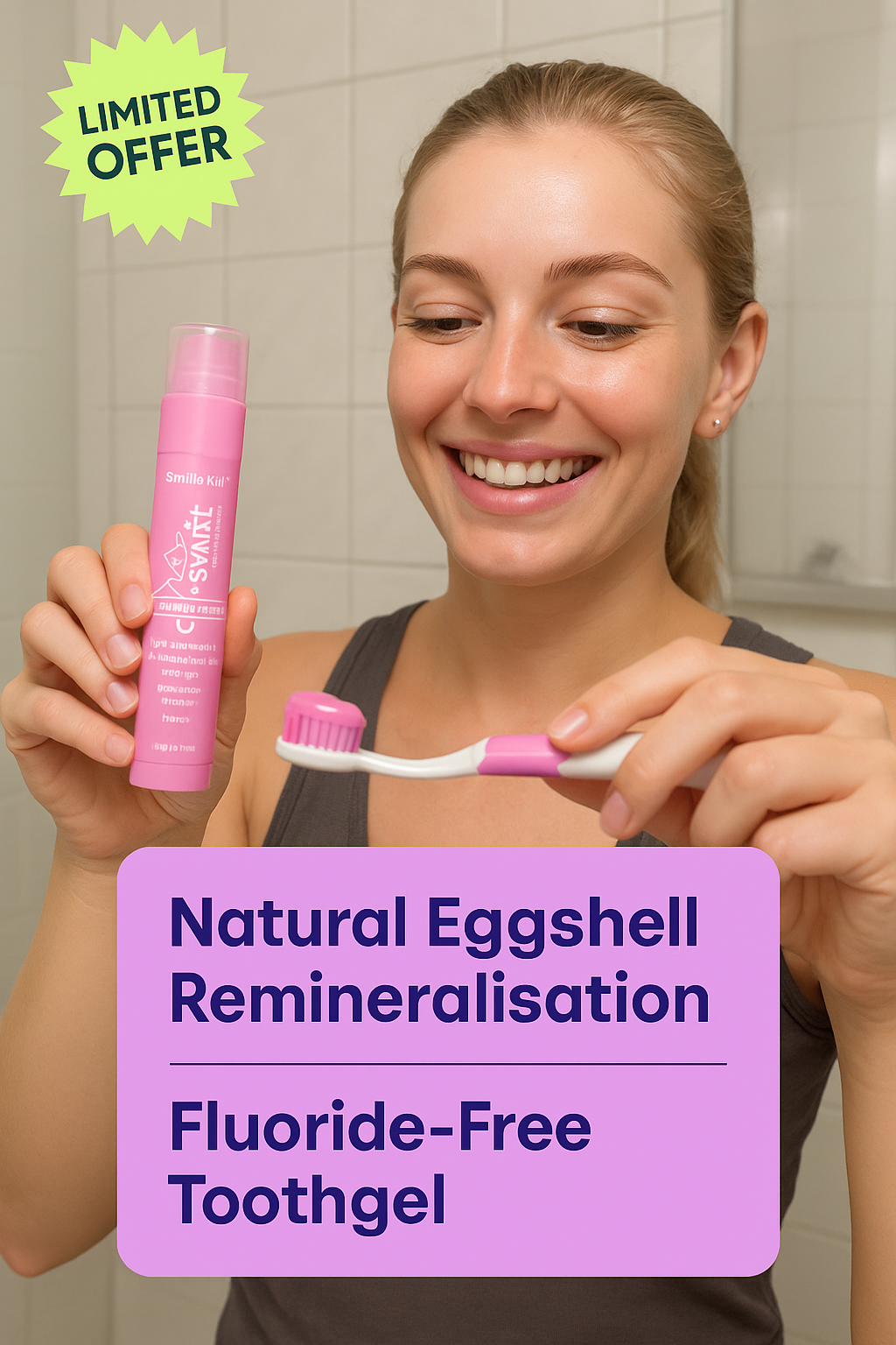 Swift™ EGGSTRA 10% Eggshell Nano Hydroxyapatite Toothgel – Watermelon Flavour