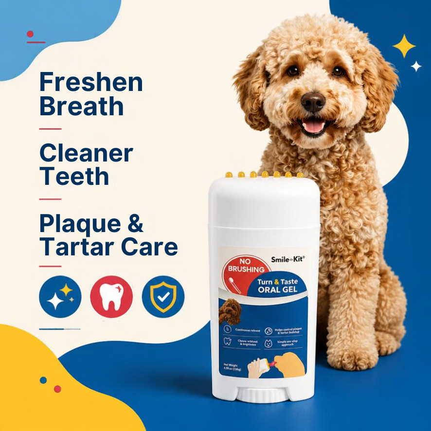 Smile Kit Twist & Lick 100% Brush Free Oral Gel for Dogs