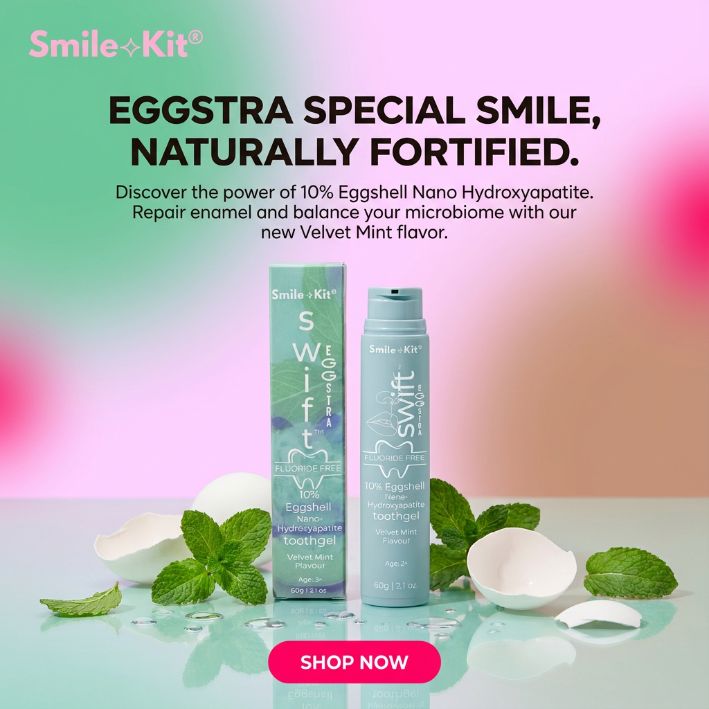 Swift™ EGGSTRA 10% Eggshell Nano Hydroxyapatite Toothgel  Velvet Mint Flavour