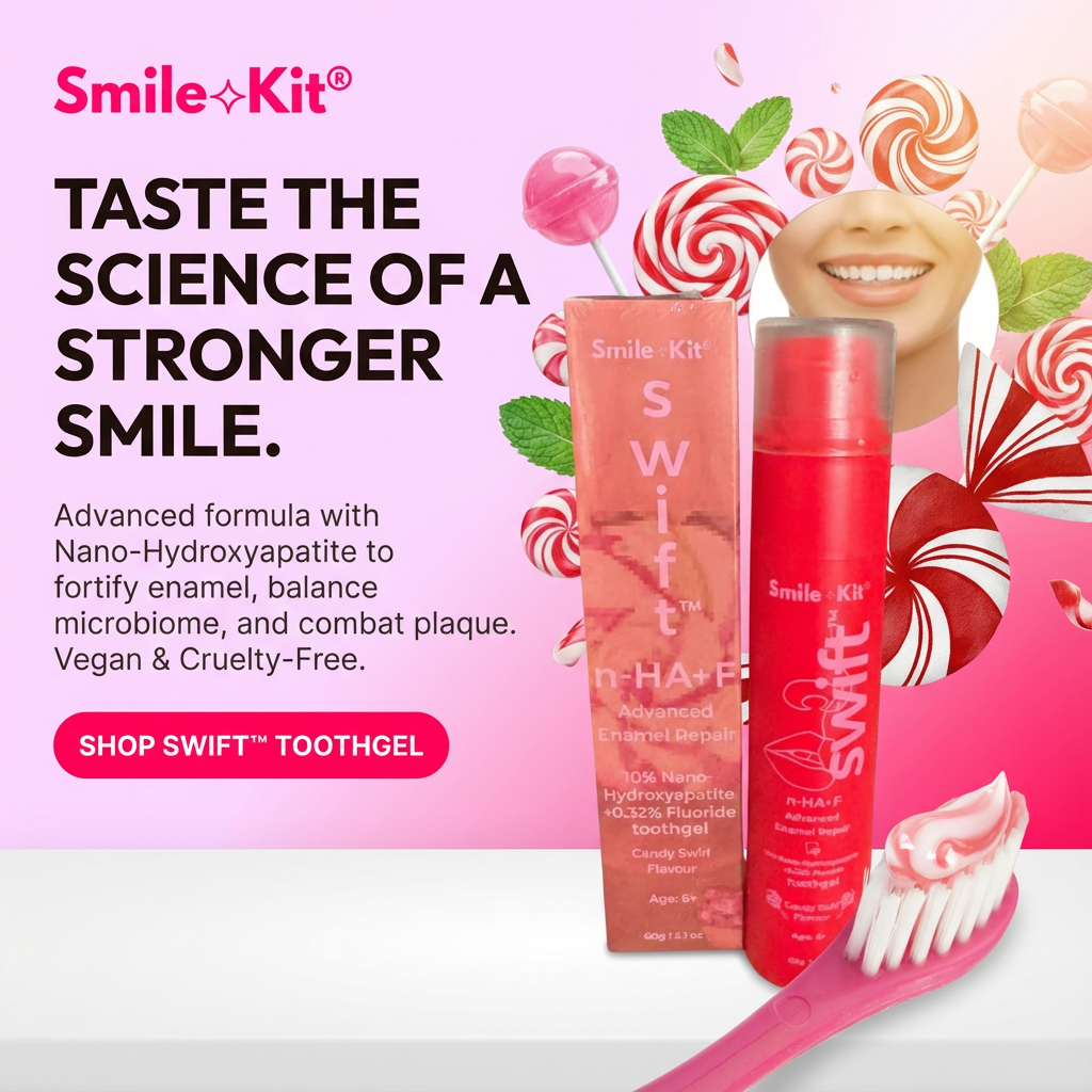 SWIFT™ 10% Nano-Hydroxyapatite + Fluoride Toothgel Candy Flavour