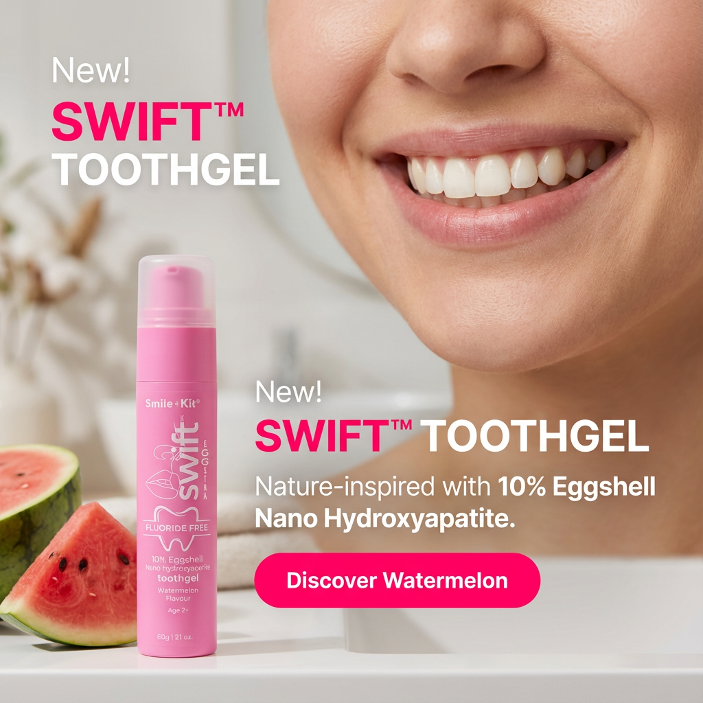 Swift™ EGGSTRA 10% Eggshell Nano Hydroxyapatite Toothgel – Watermelon Flavour