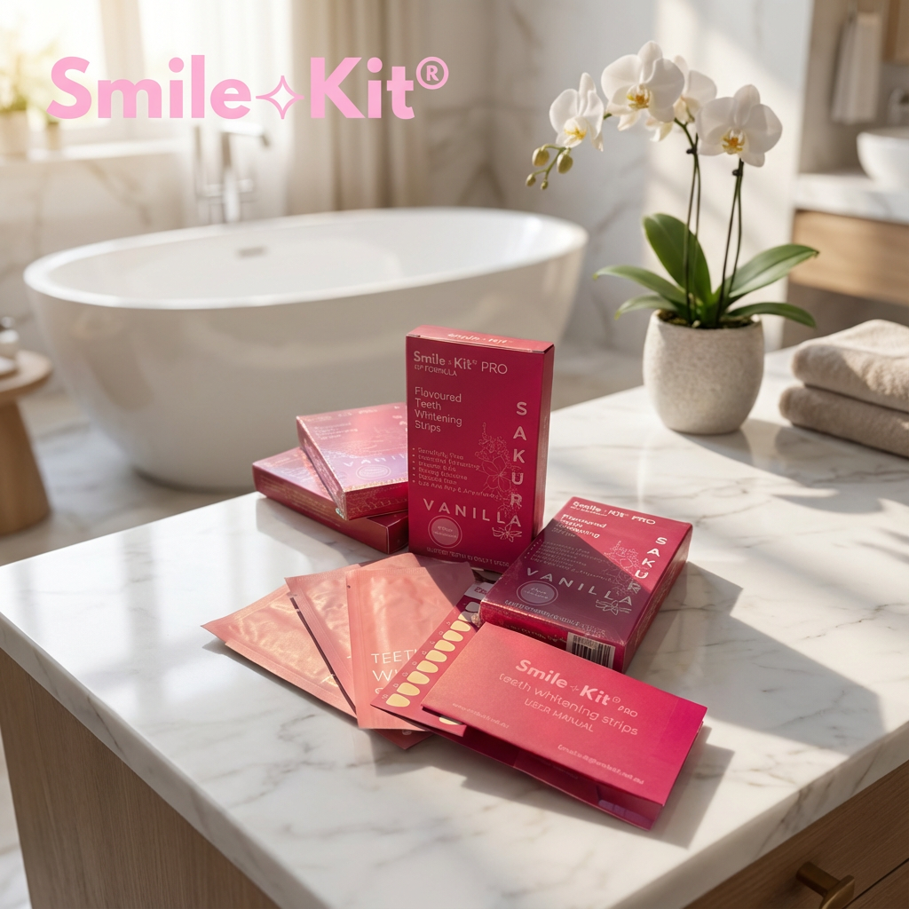 Smile Kit Pro HP Formula Flavoured Teeth Whitening Strips Sakura Vanilla