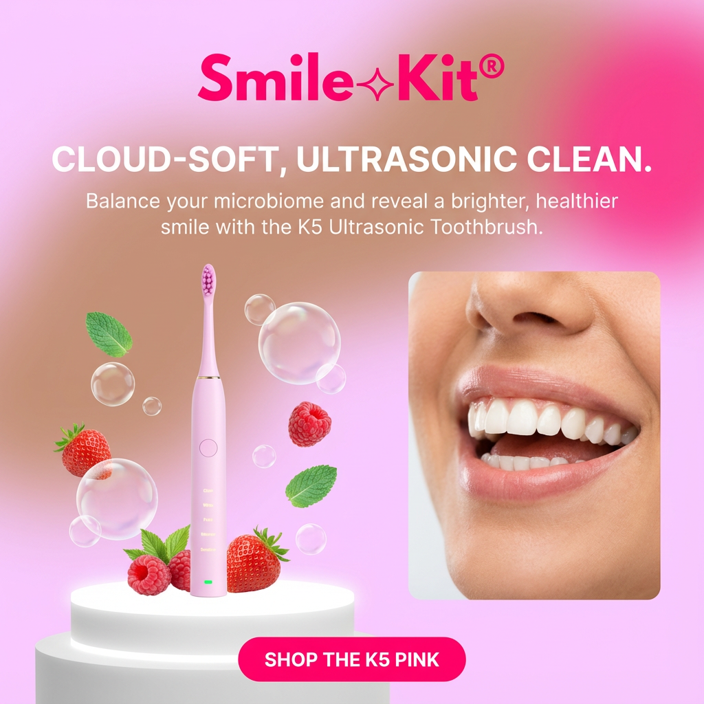 Cloud Sense Ultrasonic Toothbrush K5 - Pink - Cloud Sense Ultrasonic Toothbrush