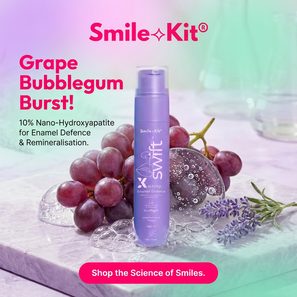 Swift™ X 10% Nano-Hydroxyapatite Fluoride Free Toothgel Grape Bubblegum