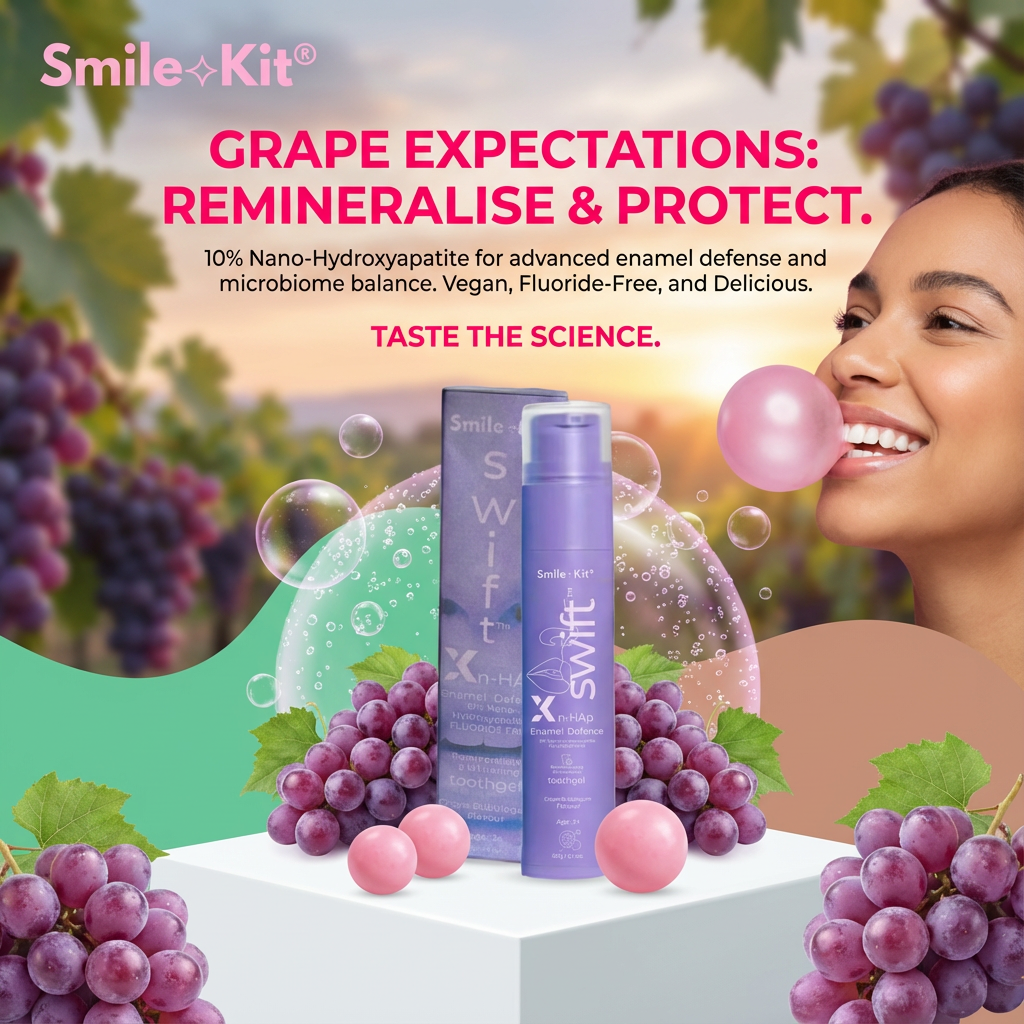 Swift™ X 10% Nano-Hydroxyapatite Fluoride Free Toothgel Grape Bubblegum