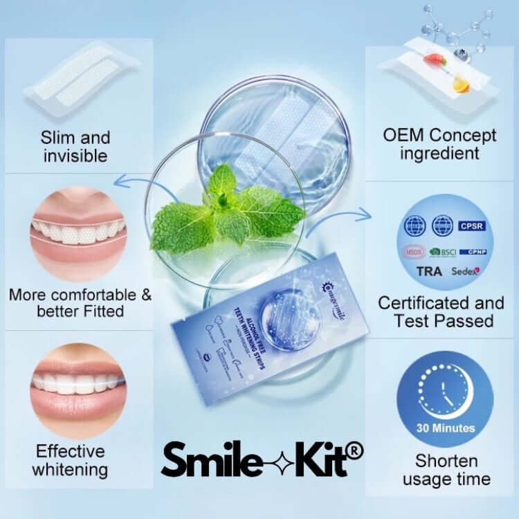 Smile Kit Pro HP Formula Flavoured Teeth Whitening Strips Strawberry