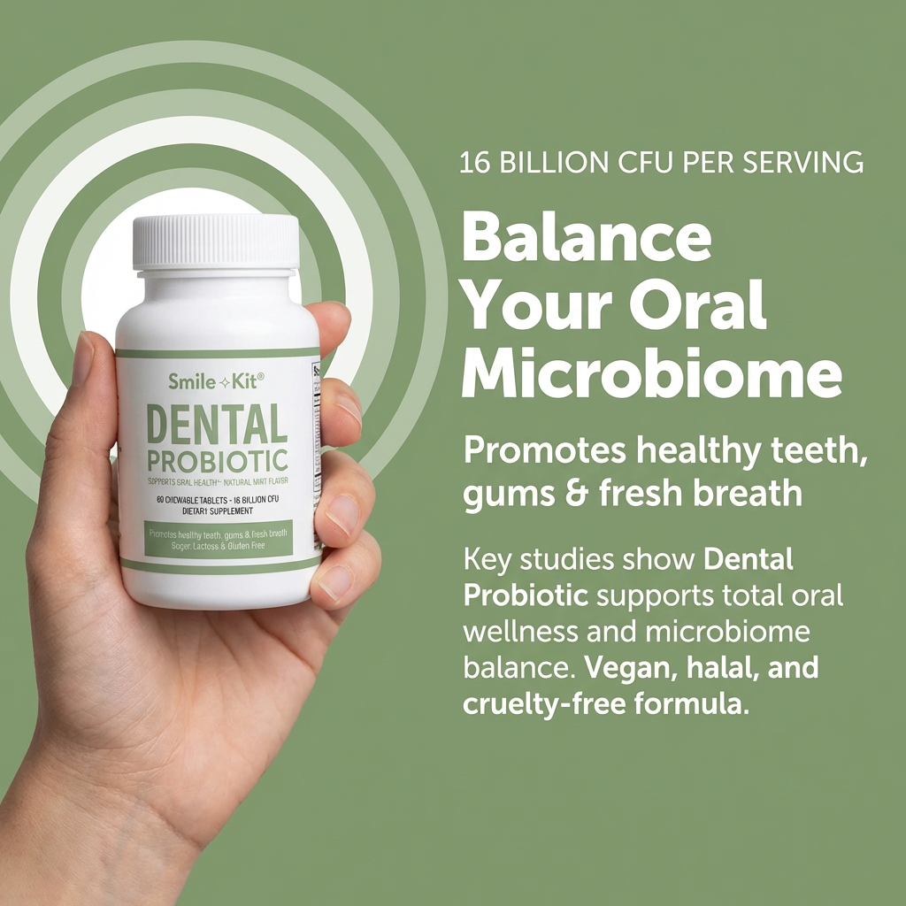 Smile⟢Kit® Dental Probiotic 16 Billion CFU from 12 clinically proven strains!