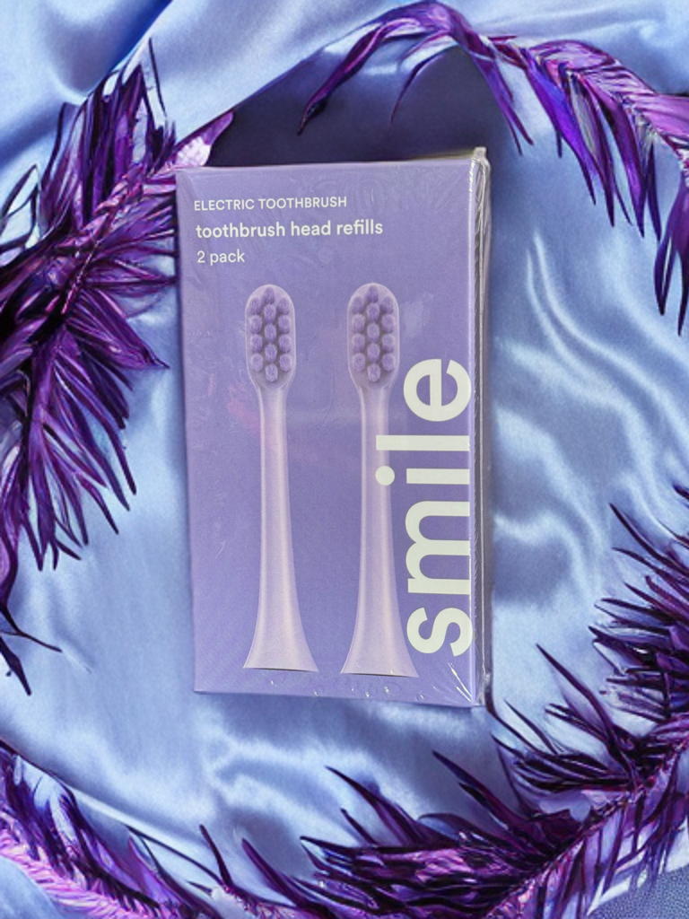 SMILE K5 Electric Toothbrush Head Refills 2 pack Purple