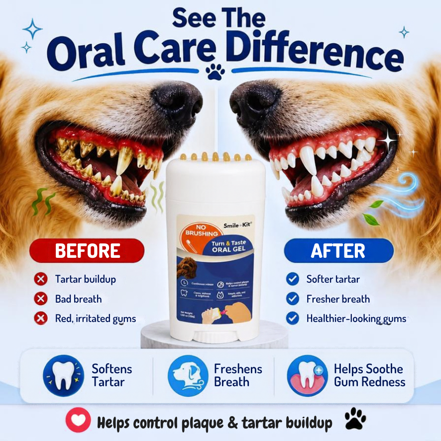 Smile Kit Twist & Lick 100% Brush Free Oral Gel for Dogs