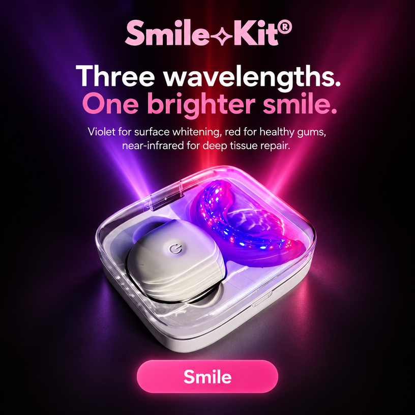 Smile Kit Accelerator 3-in-1 | Red + NIR + Violet Light Oral Care Device