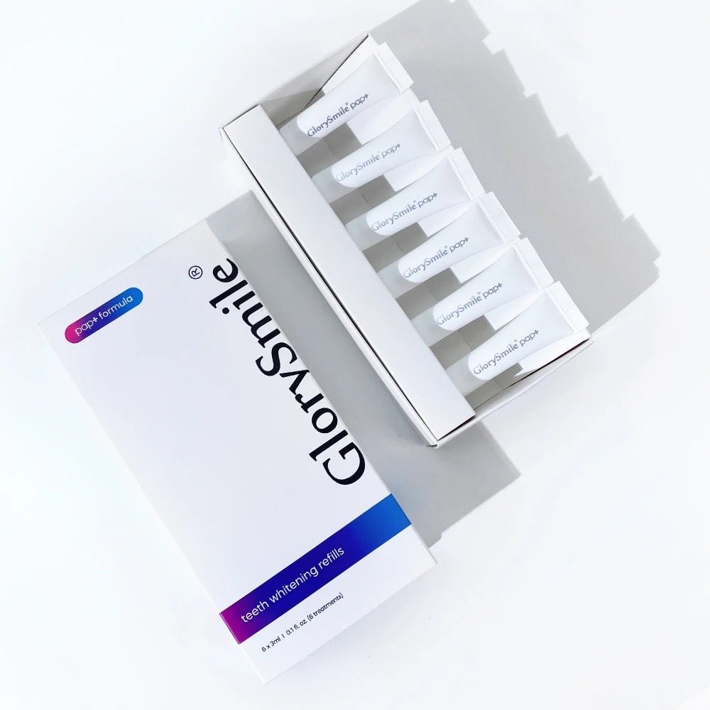 Teeth Whitening Gel Refill 6 PAP Gel Tubes and Primer