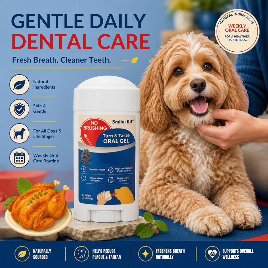Smile Kit Twist & Lick 100% Brush Free Oral Gel for Dogs