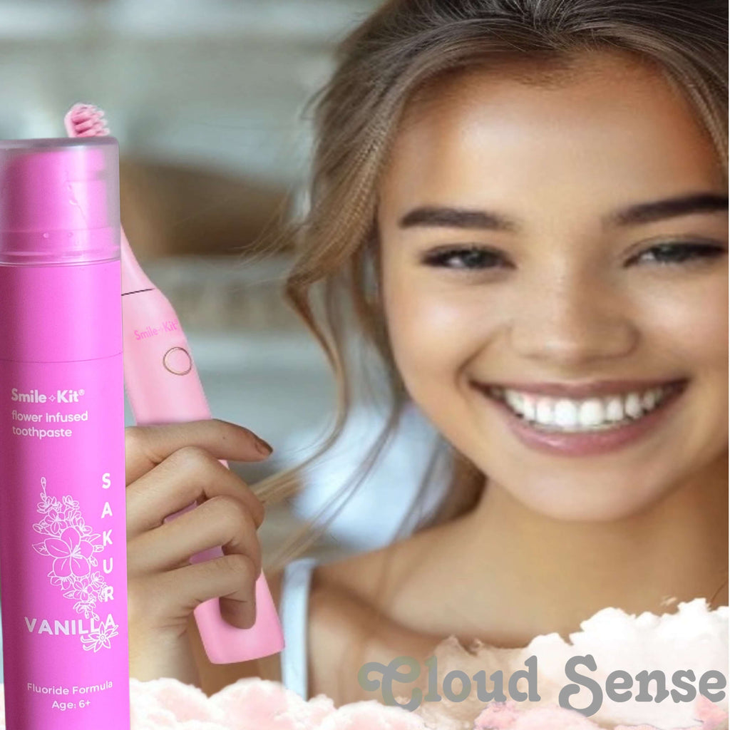 Smile Kit Sakura and Vanilla Flower Infused Fluoride Toothpaste