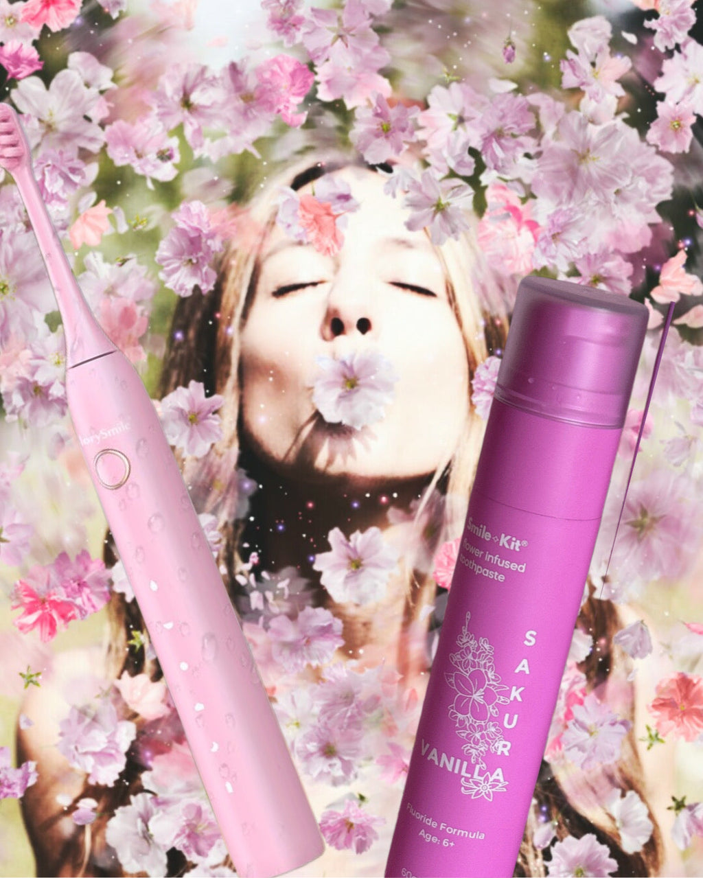 Smile Kit Sakura and Vanilla Flower Infused Fluoride Toothpaste