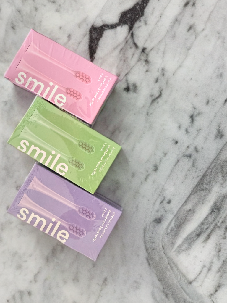 SMILE K5 Electric Toothbrush Head Refills 2 pack Purple