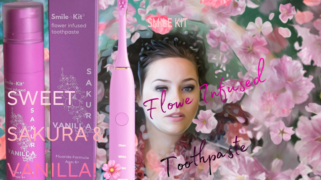Smile Kit Sakura and Vanilla Flower Infused Fluoride Toothpaste