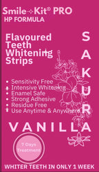 Smile Kit Pro HP Formula Flavoured Teeth Whitening Strips Sakura Vanilla