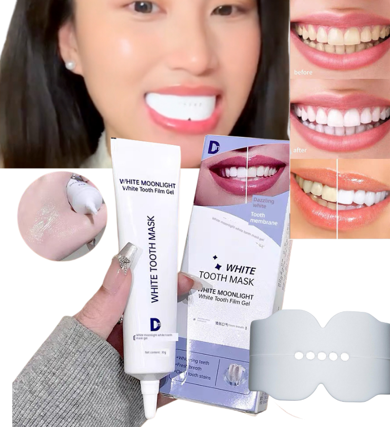 Instant Teeth Whitening Patches with White Moonlight Dental Membrane Gel