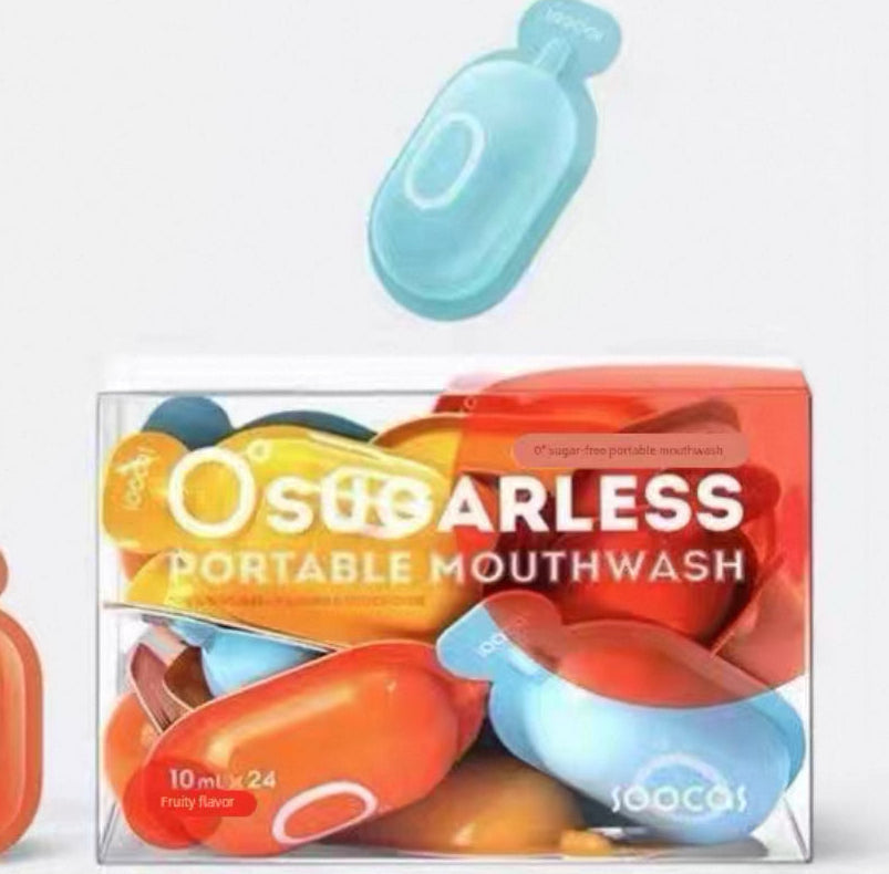 Portable Oat Extract Mouthwash Capsules Sea Salt, Citrus, Passionfruit flavours