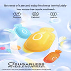 Portable Oat Extract Mouthwash Capsules Sea Salt, Citrus, Passionfruit flavours