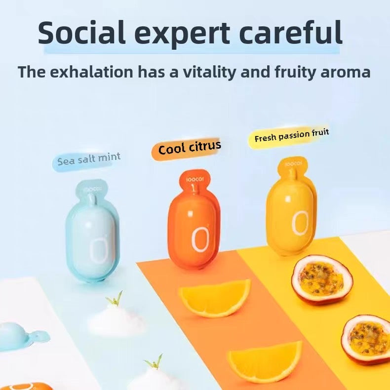 Portable Oat Extract Mouthwash Capsules Sea Salt, Citrus, Passionfruit flavours