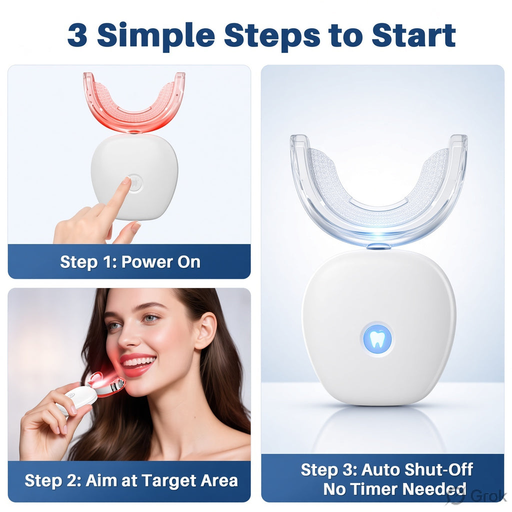 Orthodontic Red Light Device for braces & gums dual light 660nm+850nm