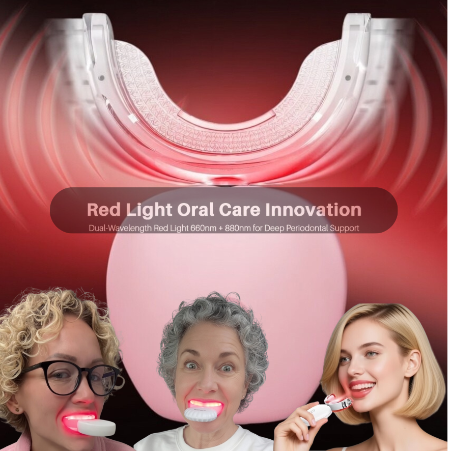 Oral Red Light Therapy Device – 660nm Red + 850nm Near-Infrared Dual-Wavelength Oral Care