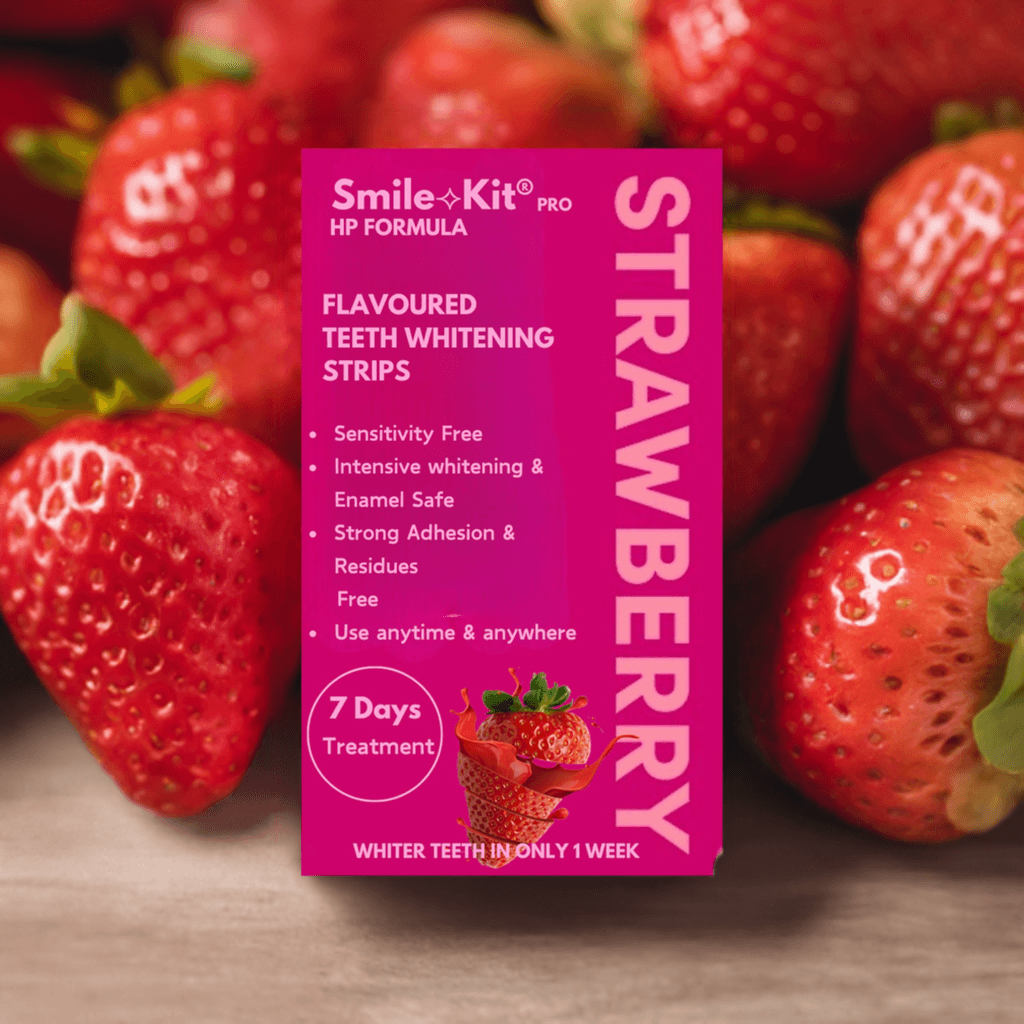 Smile Kit Pro HP Formula Flavoured Teeth Whitening Strips Strawberry