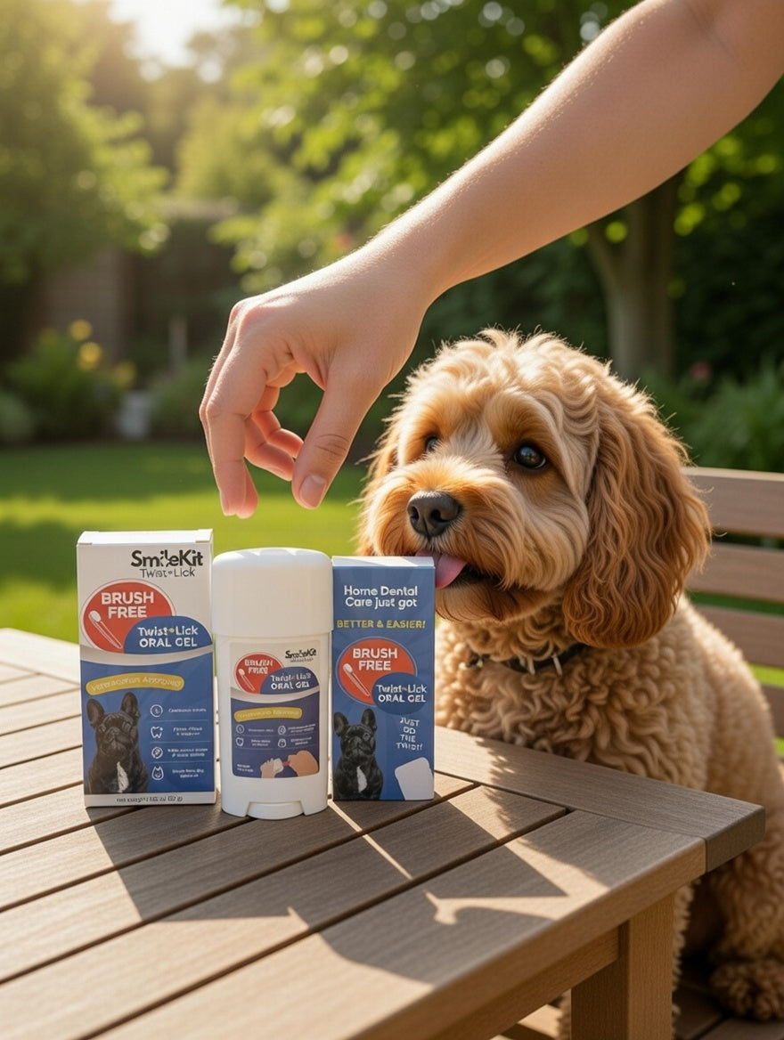 Smile Kit Twist&Lick Brush Free Oral Gel for Dogs