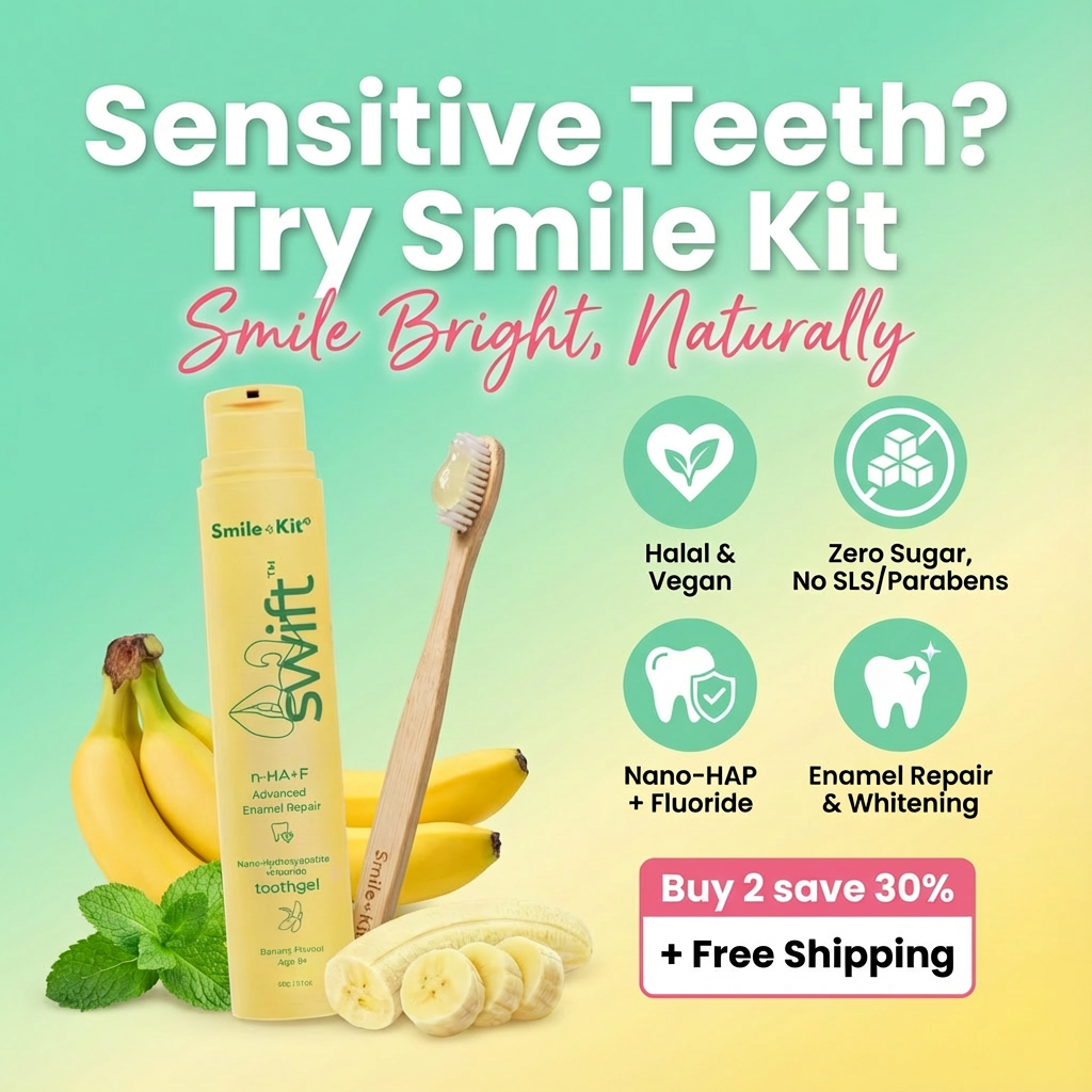 SWIFT™ 10% Nano-Hydroxyapatite +Fluoride Toothgel Banana Flavour