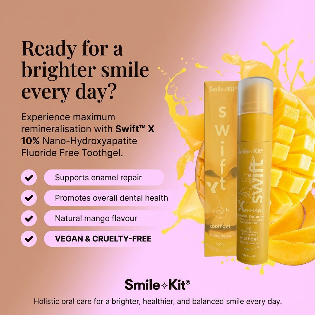 Swift™ X 10% Nano-Hydroxyapatite Fluoride Free Toothgel Mango Flavour
