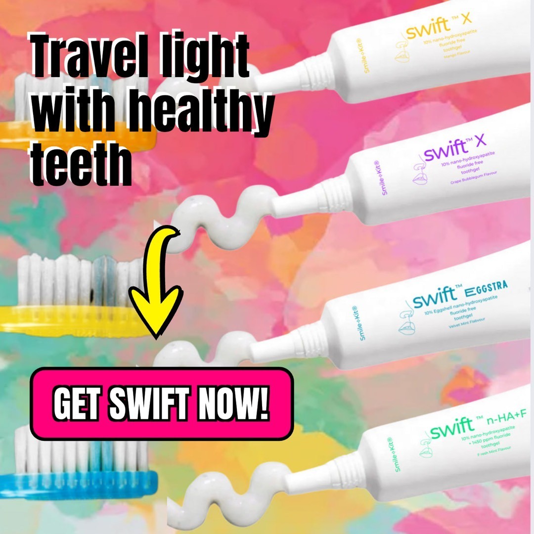 Swift™ Toothgel Collection Travel ⎸ Gift Pack – 6 Flavours, 3 Formulas