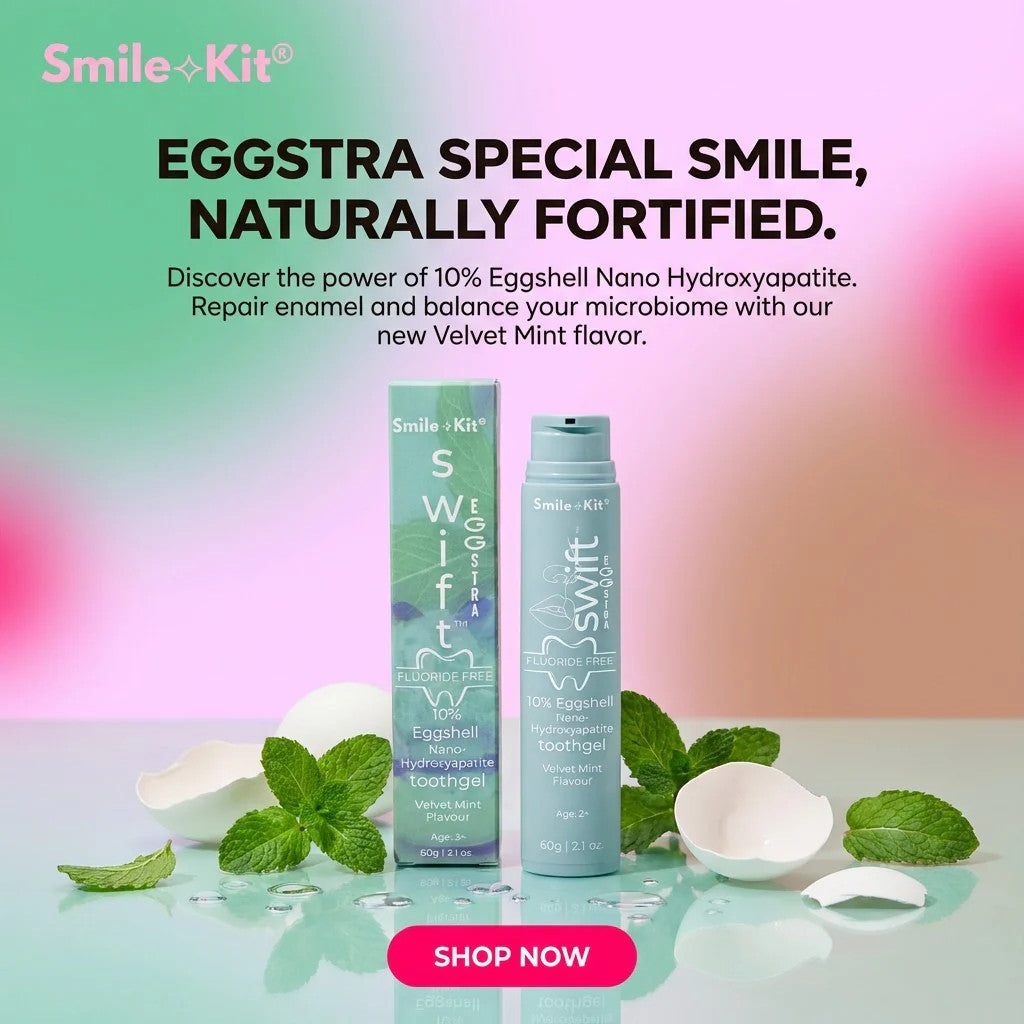 Swift™ EGGSTRA 10% Eggshell Nano Hydroxyapatite Toothgel Velvet Mint Flavour