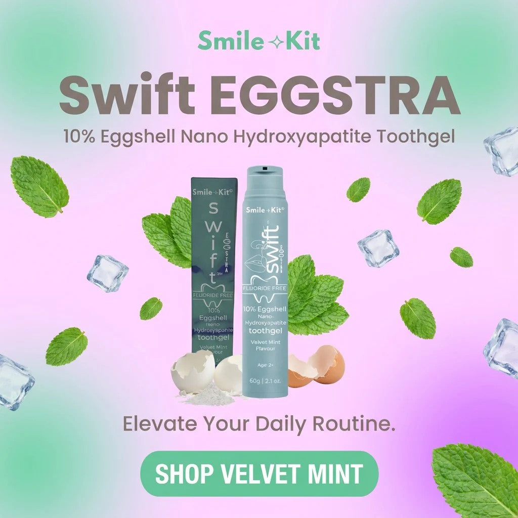 Swift™ EGGSTRA 10% Eggshell Nano Hydroxyapatite Toothgel Velvet Mint Flavour
