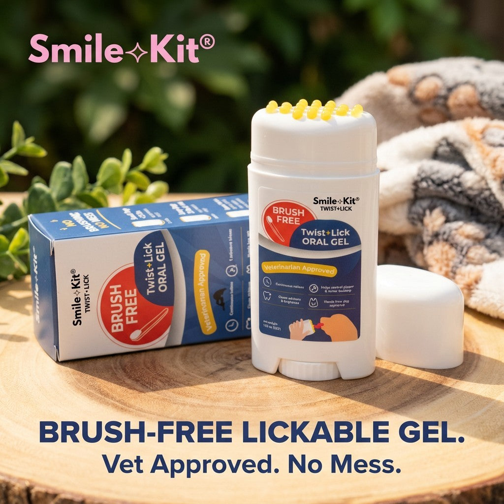 Smile Kit Twist+Lick Brush Free Oral Gel for Dogs