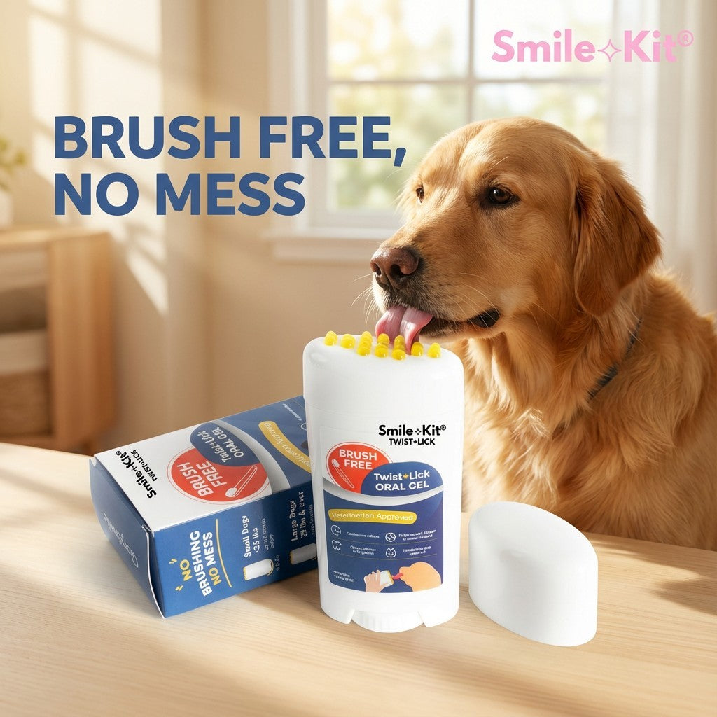 Smile Kit Twist+Lick Brush Free Oral Gel for Dogs