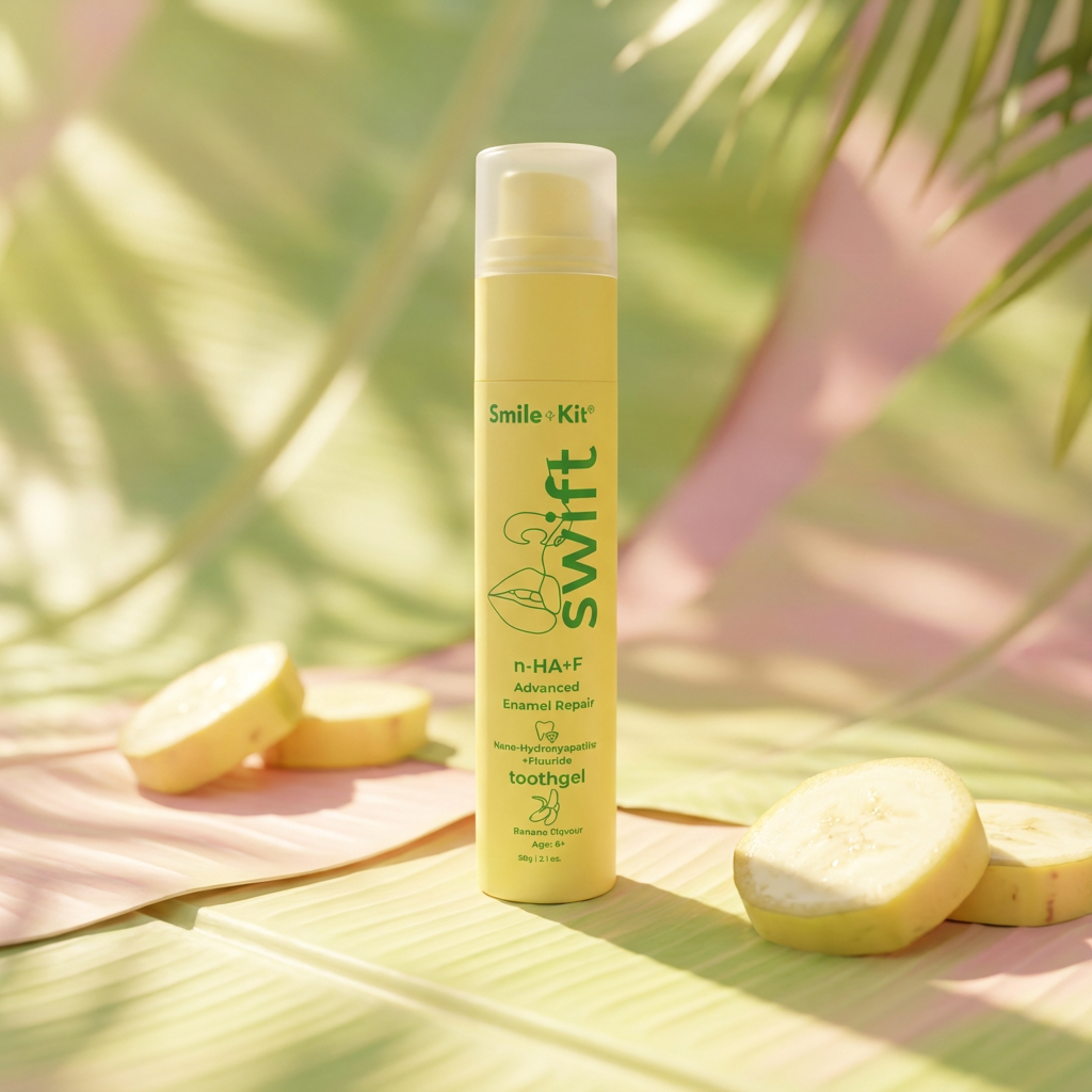 SWIFT™ 10% Nano-Hydroxyapatite +Fluoride Toothgel Banana Flavour