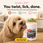 Smile Kit Twist&Lick Brush Free Oral Gel for Dogs