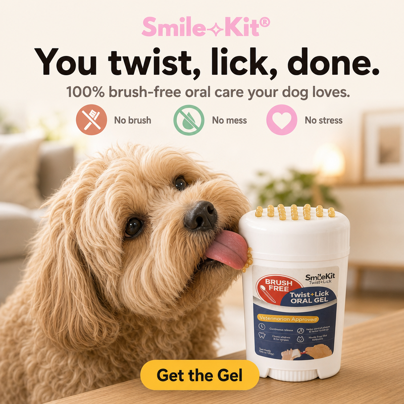 Smile Kit Twist&Lick Brush Free Oral Gel for Dogs